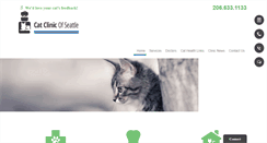Desktop Screenshot of catclinicofseattle.com